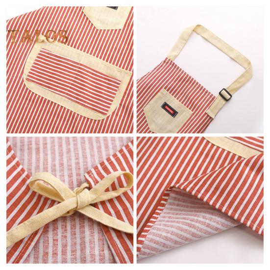 Avental feminino alça ajustável à prova de óleo estilo coreano bonito fácil limpeza cinta avental para assar