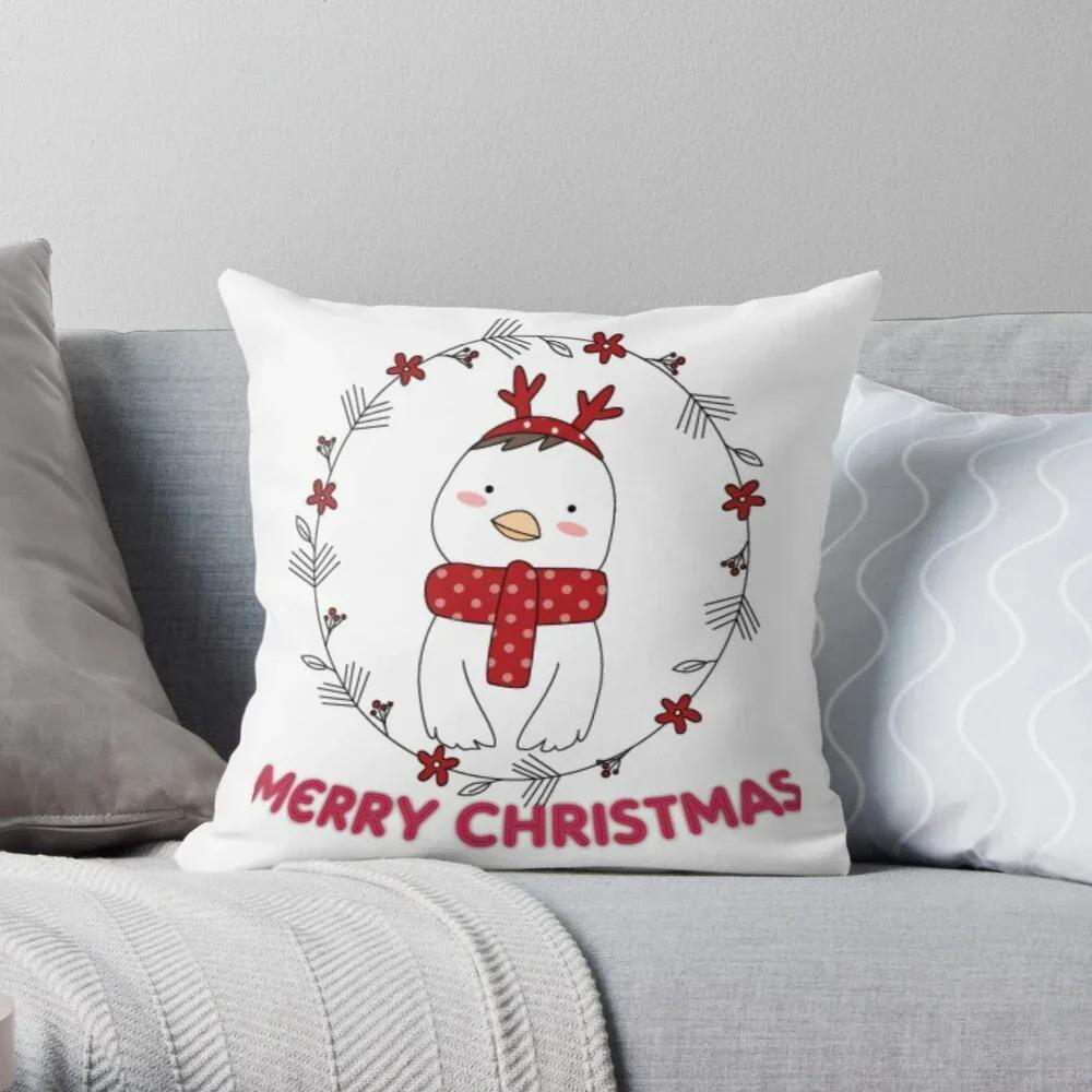 Merry Christmas Decoration Home Pillowcase Cushion Cover Tree Cartoon Modern Living Room Sofa Bed 45X45Cm