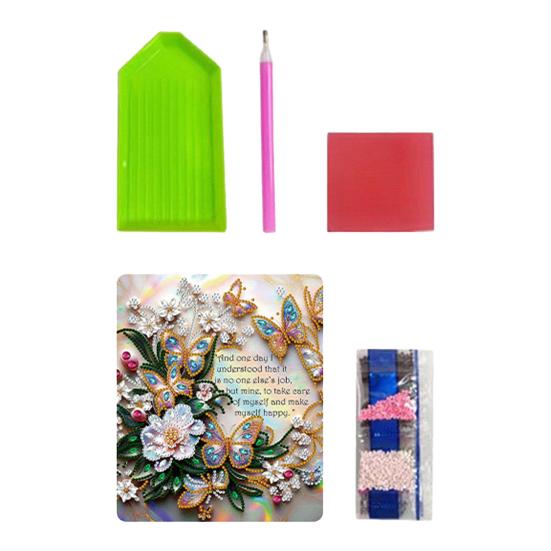 Kit Pittura Strass Tela Impermeabile Forma Irregolare Kit Arte Strass Fai da Te Attività Pittorica Terapeutica per Adulti Decorazione Casa Regalo 30x30cm