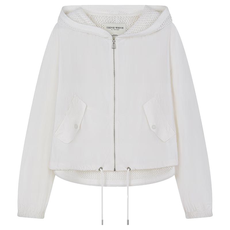 Teenie Weenie Women s Lightweight Mesh Hooded Jacket 165/M