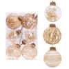 6 STÜCKE/ 1 Satz 8cm Weihnachtskugel Set Transparent Christbaumkugeln Christbaumkugeln Schaufenster