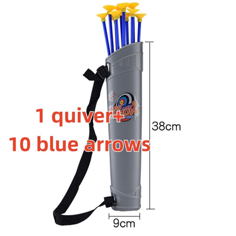 

Children s Bow and Arrow Suction Cup Arrow Support Outdoor Shooting Arrow Barrel Boys Toy Bow and Arrow Accessories Plastic синій
