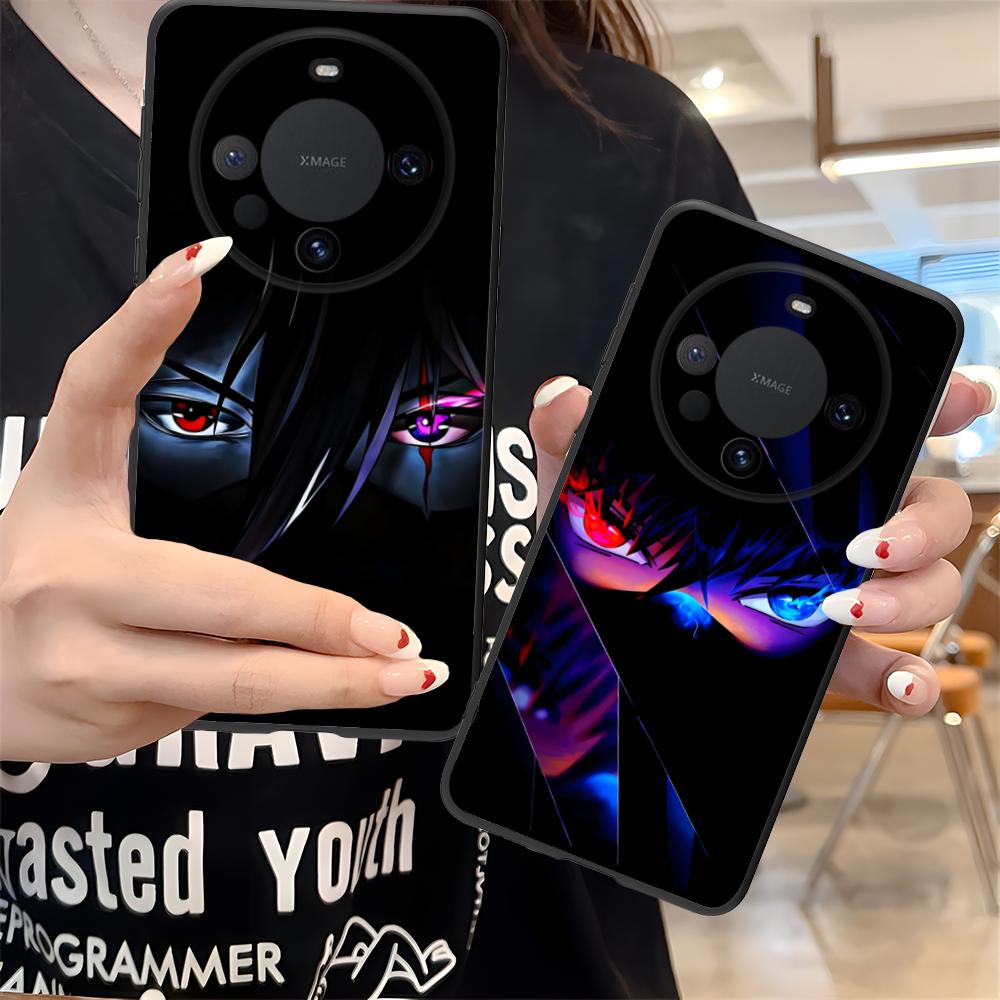 Anime Eyes Phone Case for Huawei Mate 60 50 40 30 20 10 Pro Plus Lite E 5G Soft TPU Shockproof Cover