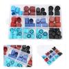 77pcs Air Conditioning Valve Core Caps Replacement A C System Repairing Accessory for Car