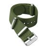 Fashion Watchband Stripe Replacement Men Women Nylon Watch Band with Silver Pin Buckle 20mm 22mm Strap for Rolex Band for Omega