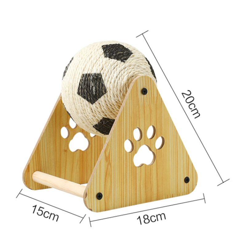 

Board Vertical Grounder Toy Cat Climbing Frame Cat Scratch-Resistant Abrasion Resistant Cat Grasping Ball Hemp Rope Winding Grinding Claw Self-Hi [Rotate Meow Music Ball] Self-Hi Toy