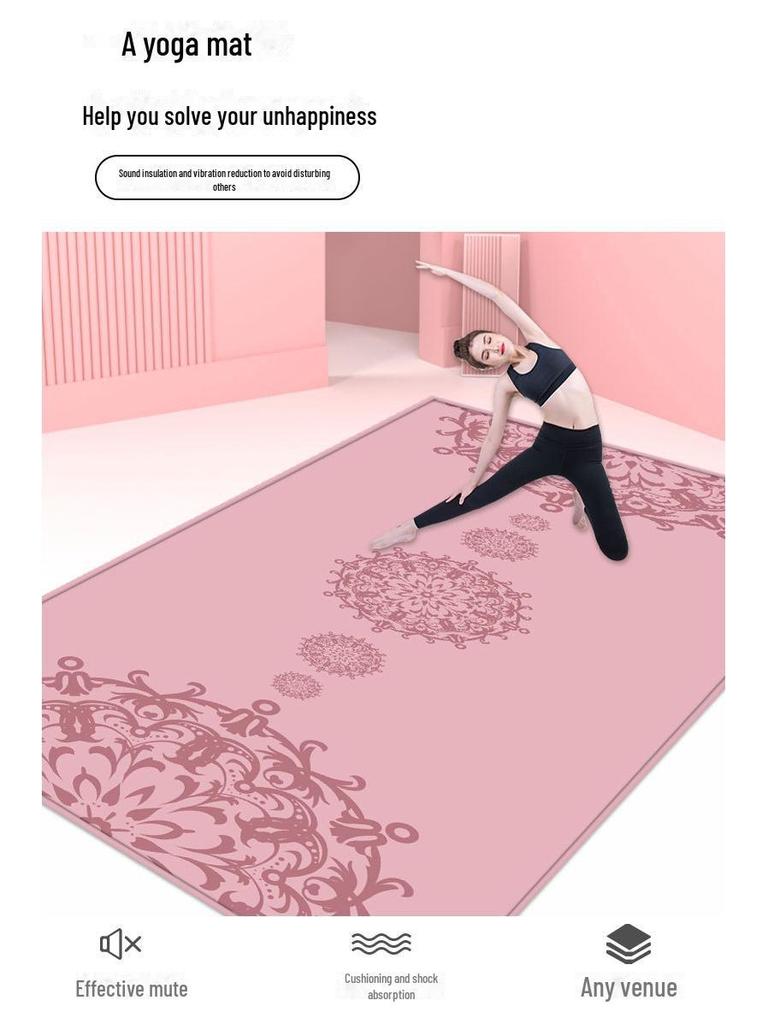 Indoor Fitness Mats: Sound Insulation & Shock Absorption for Gym, Aerobics, Yoga, & Rope Skipping