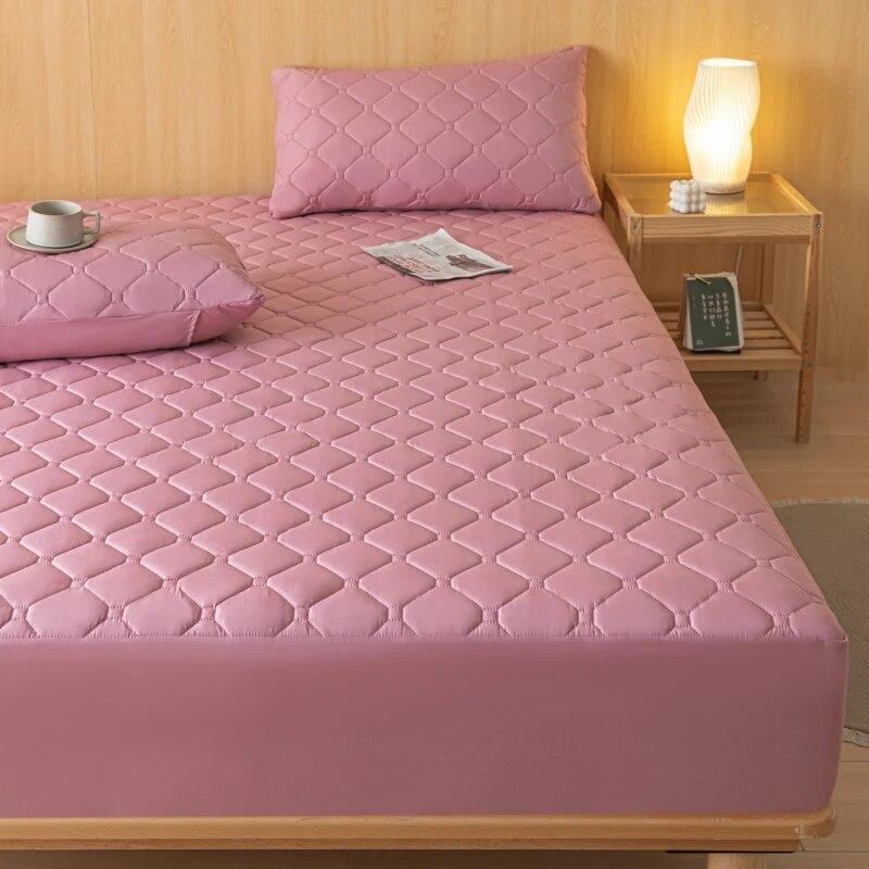 Wasserdichtes Spannbetttuch, verdickter elastischer Matratzenbezug, Bettwäsche, Tagesdecken für Doppelbett, King-Size-Bett, Matratzenauflage-Schutz