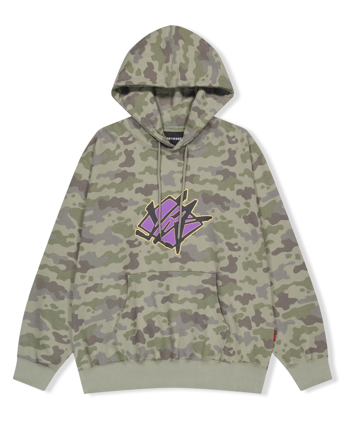 Yes Ic Y.E.S Camo Sign Hoodie Khaki L