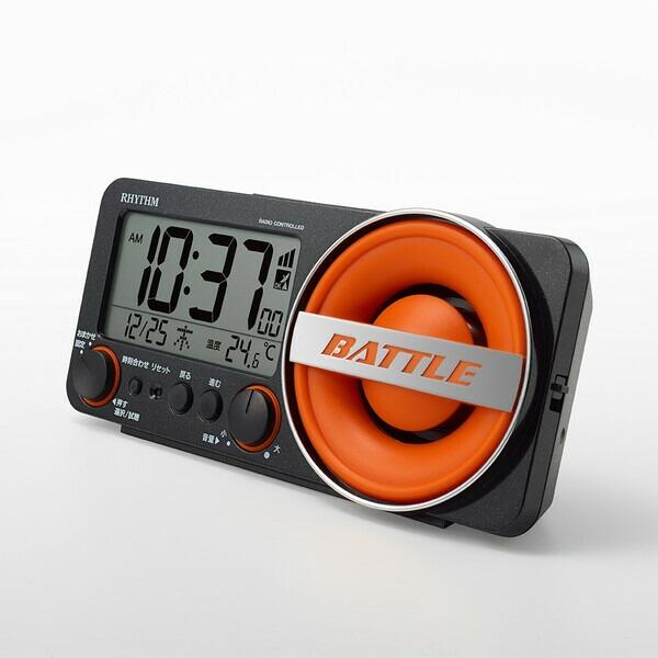 Rhythm Radio-Controlled Alarm Clock Fit Wave Battle 230 8RZ230SR02