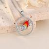 Hollow Pendant Volleyball Necklace Oil Finish Alloy Chain Enthusiasts Fashion