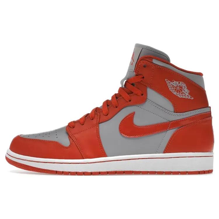 Air Jordan 1 Retro High 'Spice' (Unisex) Wolf Grey / Spice-White Vintage Basketball Shoes 332550 006