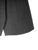Spring 26 Grey Mixed Color Cinched Waist Dress with Brooch Decoration