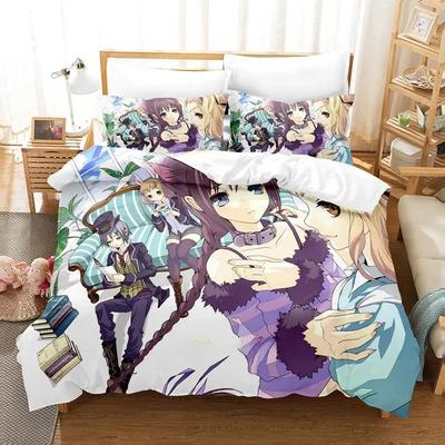 New Bungaku Shoujo Bedding Set Single Twin Full Queen King Size Bed Set Adult Kid Bedroom Duvet Cover Sets Kawaii Bed Sheet Set