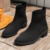 Women's Pointed Toe Ankle Boots Autumn Low Heel Black Short Boots Fashion Comfort Non Slip Large Size Women's Boots