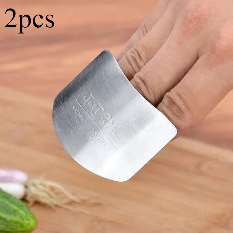 Finger Protector Stainless Steel Finger Finger Guard Hand Cut Protect Knife Safe Use Creative Finger Knife Kitchen Gadgets