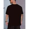 European sizes Men's Casual Short-Sleeve T-Shirt with Unique Letter Print - Soft Round Neck, Tee Tops for Men Stylish Fashion Fit