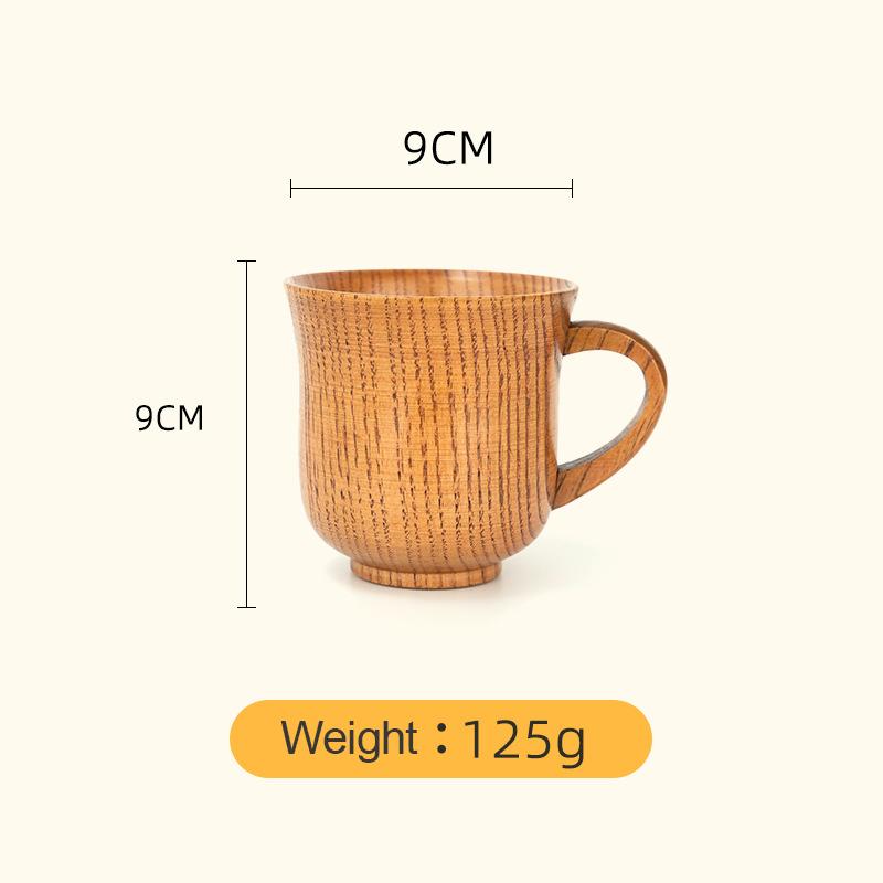Wooden Big Belly Cups Handmade Natural Spruce Wood Cups Beer Tea Coffee Milk Water Cup Kitchen Bar Drinkware for Kitchen
