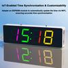 ESP8266 IoT Colorful WiFi Clock Kit Intelligent Electronic Clock DIY Welding Practice Parts Set Automatic Time