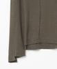 MILLO WOMEN Cutoff Incision T-Shirt [Cocoa]