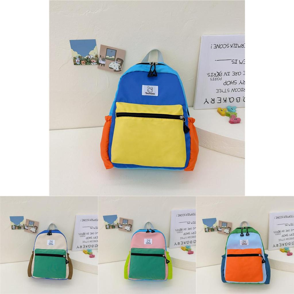Stylish And Colorful Kindergarten Backpack Lightweight Cute Canvas School Bag For Kids