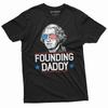 Lustiges 4. Juli Gründervater George Washington Shirt Patriotisches USA-Flagge T-Shirt