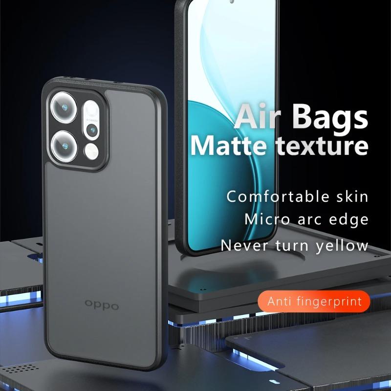 For OPPO Find X9 Matte Acrylic Bumper Case for OPPO Find X9 Pro X 9 Shockproof Transparent Hard PC+tpu Edge Back Cover