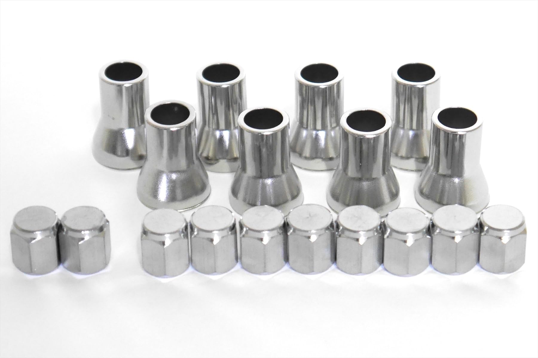 

Металлический колпачок и втулка 2 шт. 8 пар с 2 запасными колпачками Taiheiyo Industries TR413 Подходит размер Свободный Магазин Seisin small серебряный