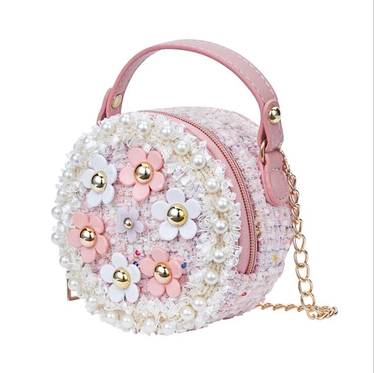 New Women Bag Lady Little Girls Toddler Princess Lovely Bag Kids Baby Messenger Shoulder Crossbody Flower Bag