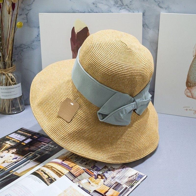 Uvcut Sun Hat For Women With Large Brim And Butterfly Bow Sun Protection Summer Fashion