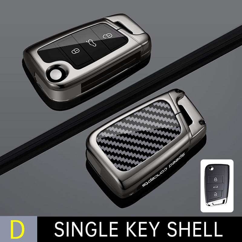 Fashion Alloy Car Key Case Cover For Vw Volkswagen Polo Tiguan Passat B5 B6 B7 Golf 4 5 6 Mk6 Jetta Lavida Skoda Octavia Seat
