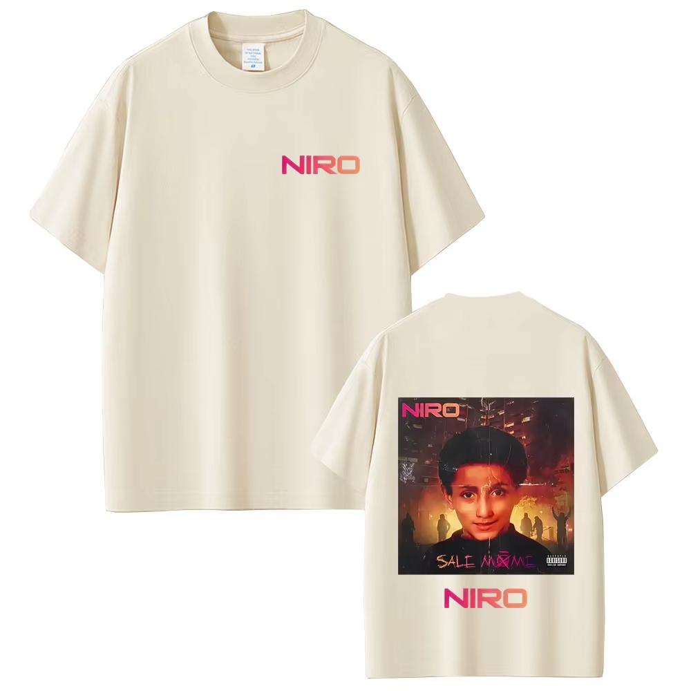 RapRapper Niro Sale Môme Album T Shirts Men Women 2026 Fashion luxury Streetwear Unisex Vintage Casual Pure Cotton Crewneck Top