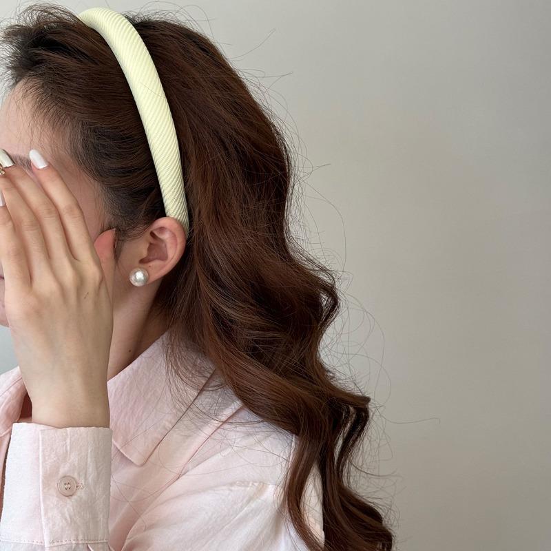 Candy-colored Hairband, Sweet Fabric Sponge Headband, Girl's Hair Accessory, Hairband for Washing Face