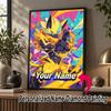 Personalized Greninja Diamond Art Custom Name 5D Diamond Painting Full Drill DIY Craft