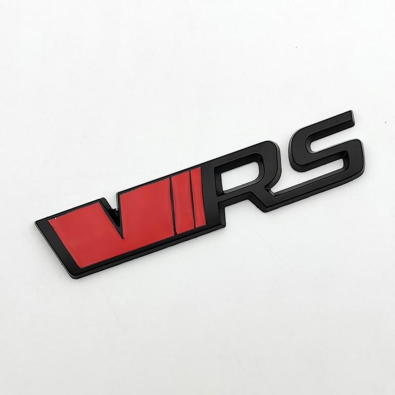3D Metal Logo VRS Emblem Letters CarTrunk Badge Decal For Skoda Fabia Kodiaq MK2 MK3 A7 A5 2 3 Octavia VRS Stikcer Accessories