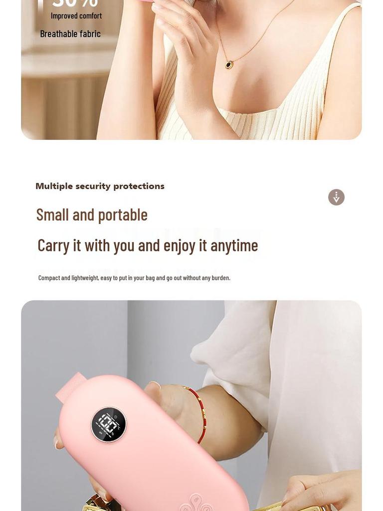 Cozy Uterus Heating Belt & Cartoon Doll: Vibration Massage & Lumbar Support Hot Compress - Perfect Period Comfort Gift.