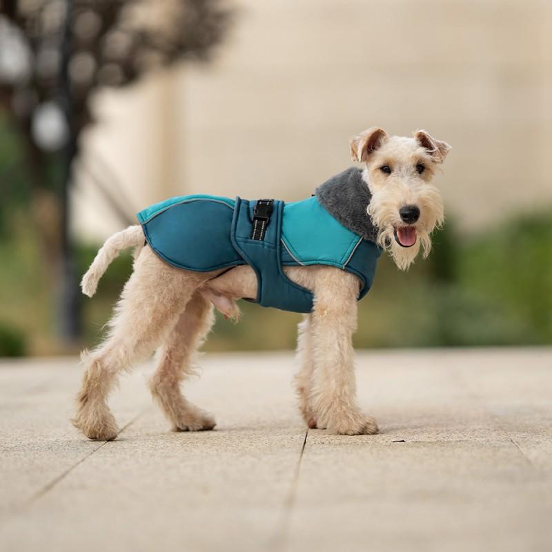Winter Warm Pet Coat Small Medium Dogs Thickened Hooded Collar Cotton Jacket