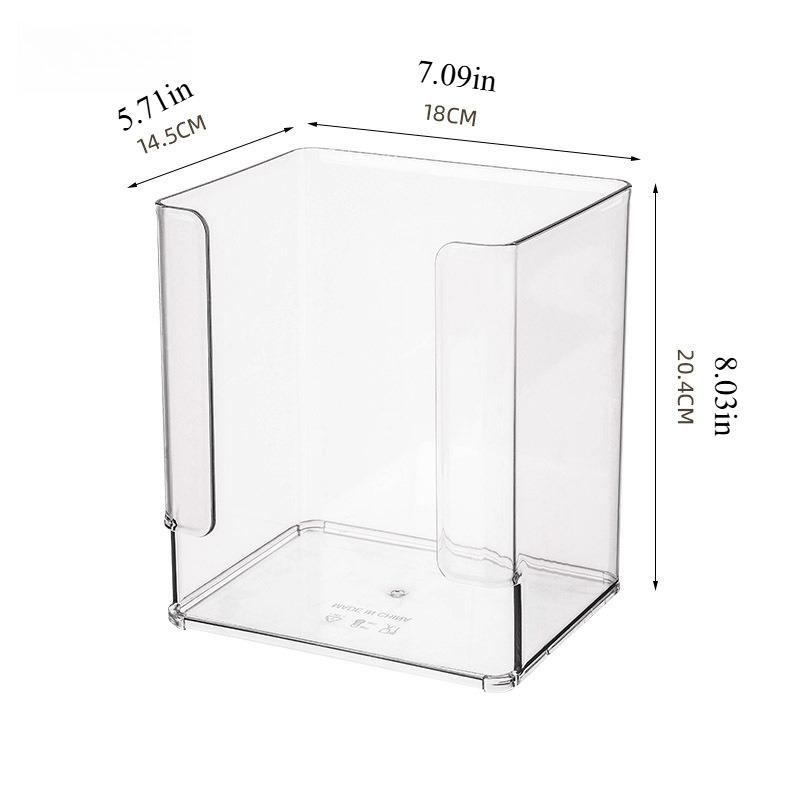 

Acrylic Mask Storage Box Large Capacity Transparent Organizer for Vanity Countertop Skincare Cosmetics Desktop Shelf