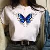 Women Summer T-Shirt 2025 Aesthetic Butterfly Print T Shirt Ladies Streetwear Harajuku Tops Female Short Sleeve Tshirt Oversize