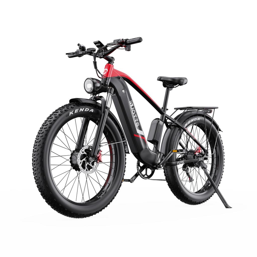 DUOTTS Elektrické kolo F26: Motor 750 W, dojezd 120 km, 26" tlusté pneumatiky, vodotěsnost IPX5, stoupavost 55°