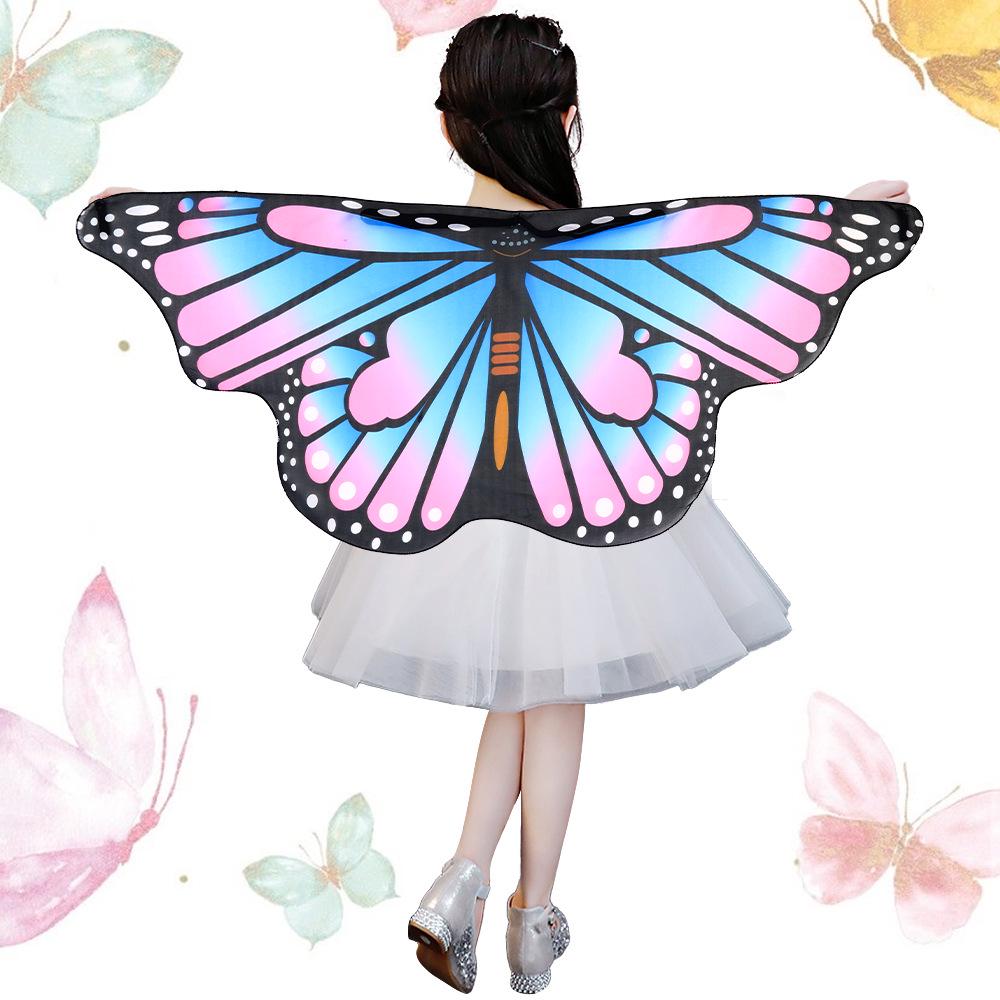 Children's Halloween Butterfly Wings Shawl Cloak Costume - European and American Street Style