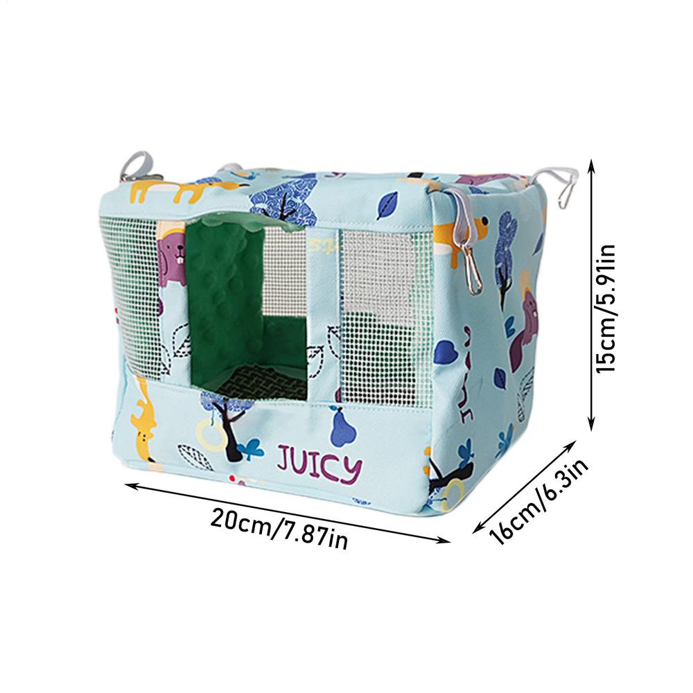 

Bird Nest House Breathable Bird Nest Snuggle Hut With Cool Mat Animal Hut For Budgerigar Parakeet Conure Cockatiel Mynah Finches червоний