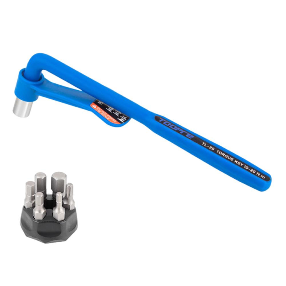 Bike Torque Wrench with Nylon Handle Bike Torque Wrench Inner Hexagon Set 10-20N.m High Precision Torque Tool for Bike Repair