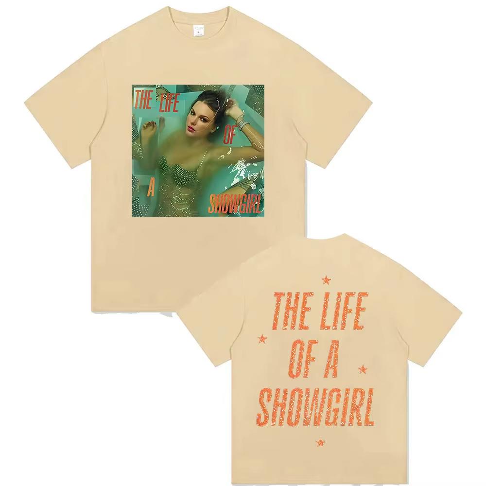 

The Life of A Showgirl Tour 2025 Graphic T Shirts Men Women Hip Hop Aesthetic Short Sleeve Tshirts Retro Cotton Tees Streetwear S