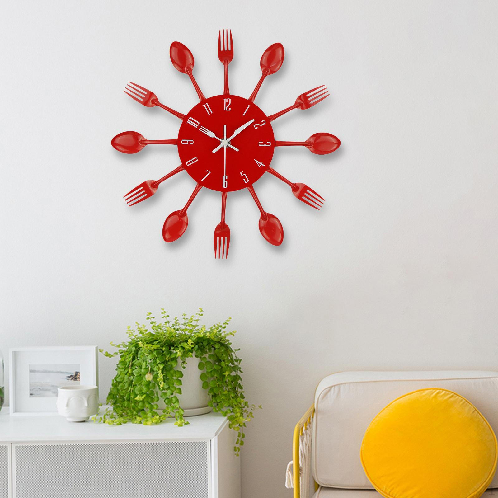 

Современные металлические настенные часы для стильного домашнего декора red