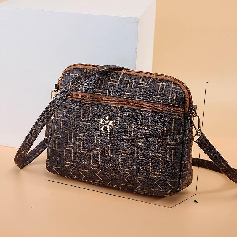 Small Bags  Old Fashioned Bags  New Large Capacity Women's Slanted Bag  Shoulder Bag  Six Layer Mobile Phone Bag