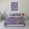 Cartoon-Themed Friends Pattern Design Kid'S And Adults' Bedroom Decor, Exquisite Three-Piece Bedding Set Gift