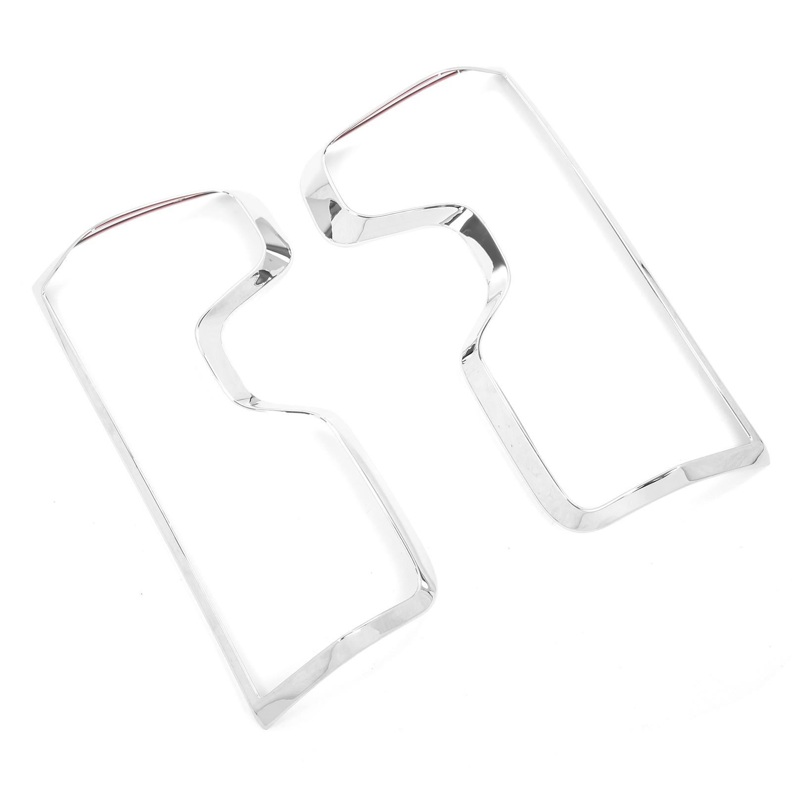 2PCS Taillight Frame Trims Chrome Decoration Replacement for Chevrolet Silverado 1500 2020