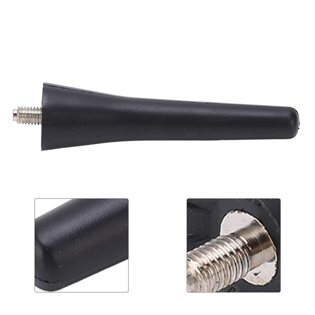 Car Short Antenna Mast Car Short Antenna Mast Aerial 6561N3 6.7cm Length ABS Black