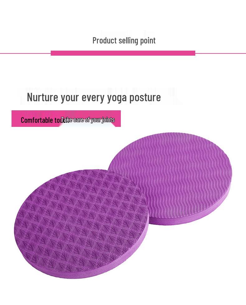 Non-Slip Yoga Pad Pair: Elbow & Knee Support